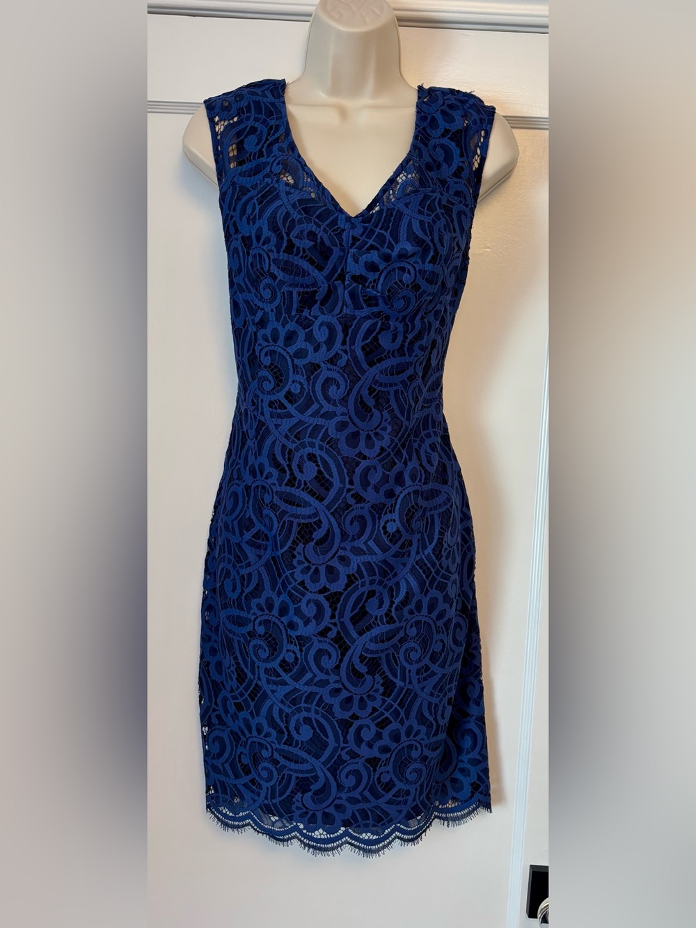 Lilly Pulitzer Rosaline Dress – Bright Navy Lace | Size 8